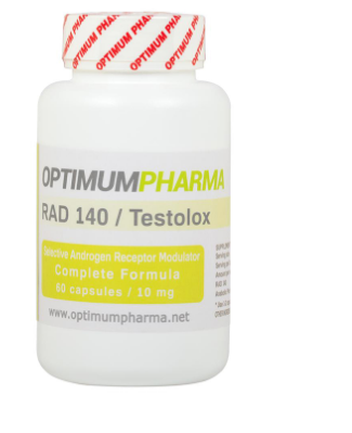 OptimumPharma Sarm RAD 140 / Testolox 60 Capsules 10 mg