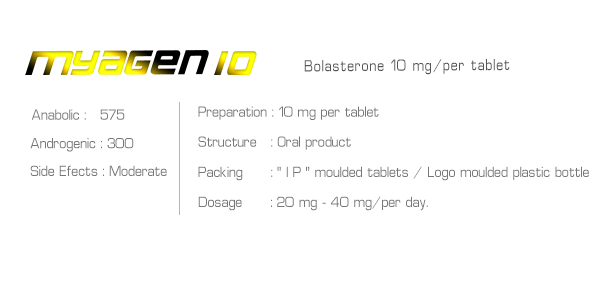 Ironpharma Myagen10 Bolasterone 10 mg/per tablet - Image 2