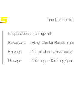 Alternative view of Tren75 Trenbolone Acetate (TrenA) – Fast-Acting Injectable for Cutting & Lean Muscle Growth